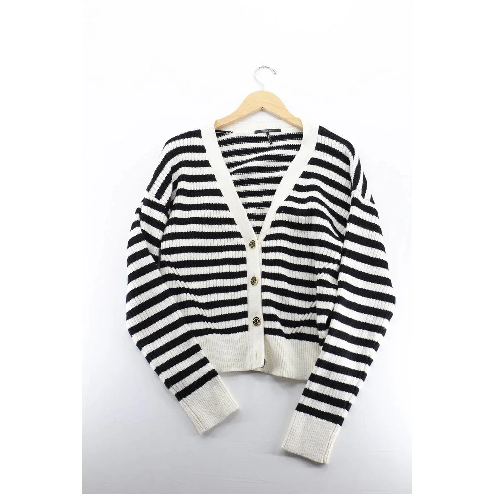 NWT Scotch & Soda Maison Scotch striped button cardigan sweater size XL
